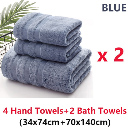 Bamboo Fiber Bath Towels Set