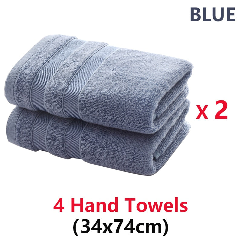 Bamboo Fiber Bath Towels Set