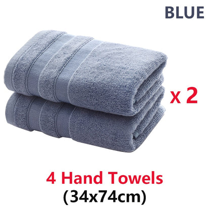 Bamboo Fiber Bath Towels Set