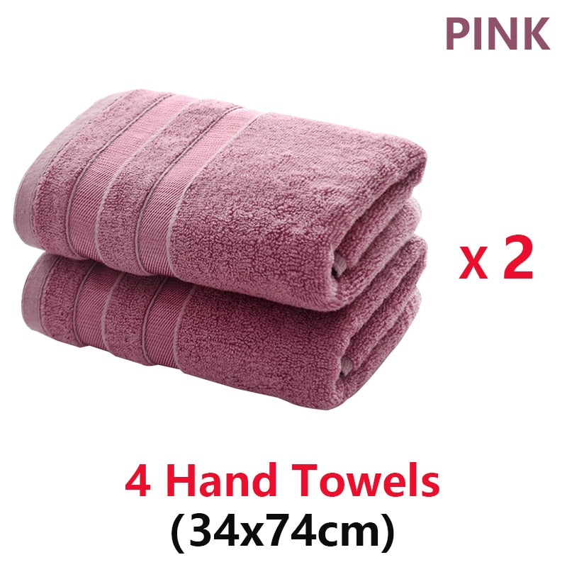 Bamboo Fiber Bath Towels Set