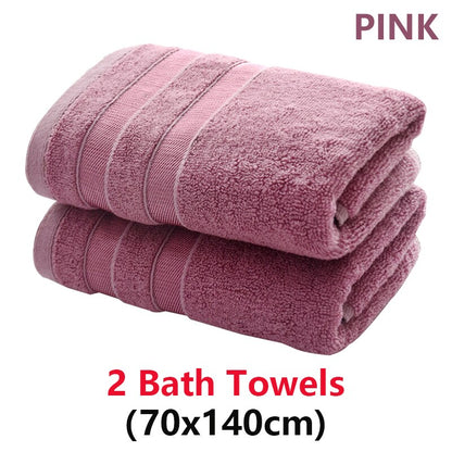 Bamboo Fiber Bath Towels Set