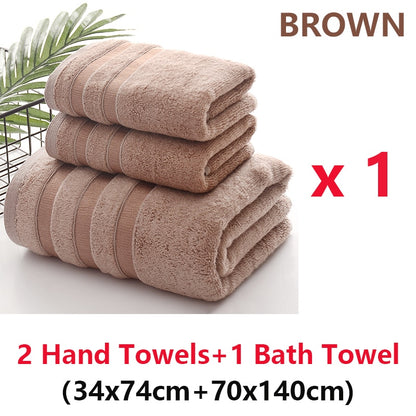 Bamboo Fiber Bath Towels Set