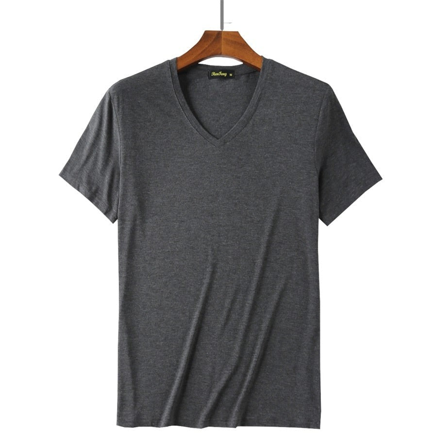 Men's Crew Neck Bamboo Fiber T Shirt