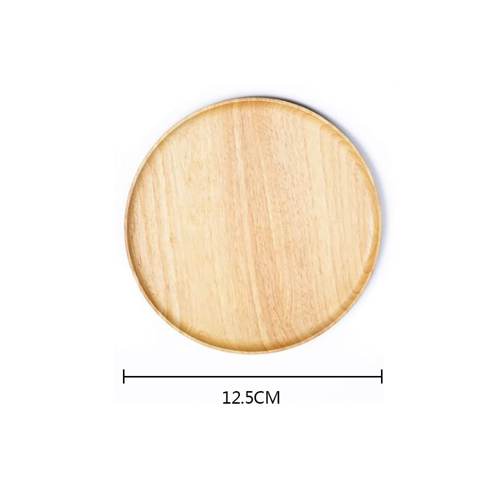 Rubber Wood Pan Plate