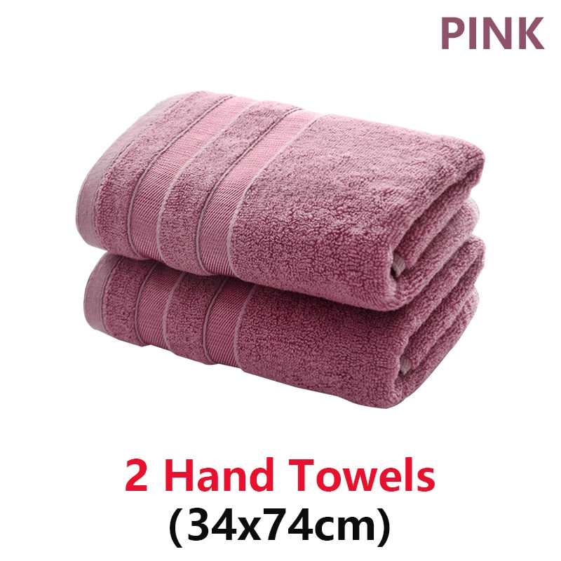 Bamboo Fiber Bath Towels Set