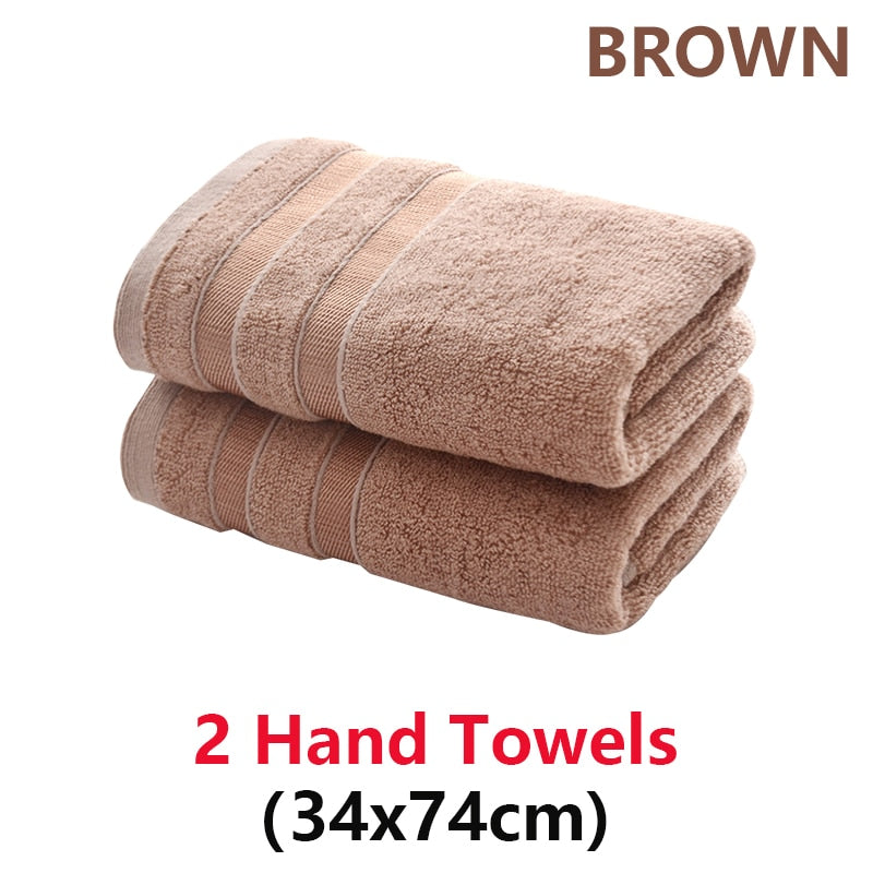 Bamboo Fiber Bath Towels Set