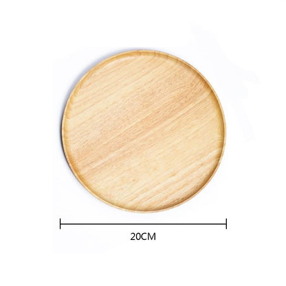 Rubber Wood Pan Plate