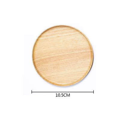 Rubber Wood Pan Plate