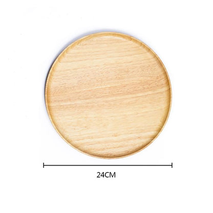 Rubber Wood Pan Plate