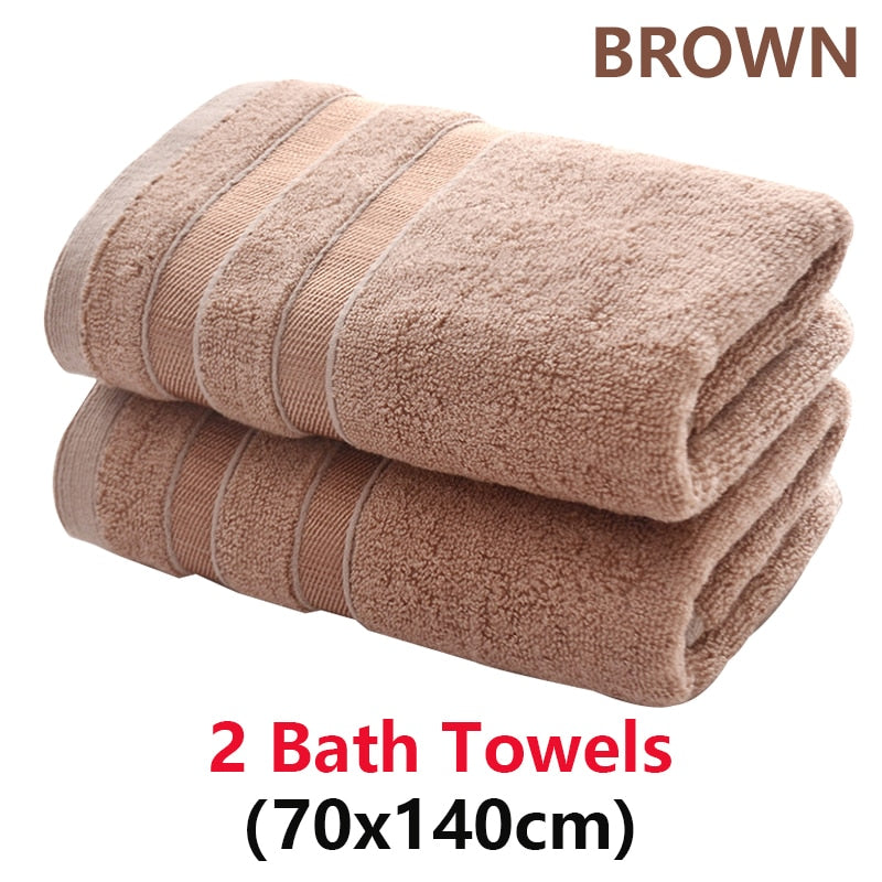 Bamboo Fiber Bath Towels Set