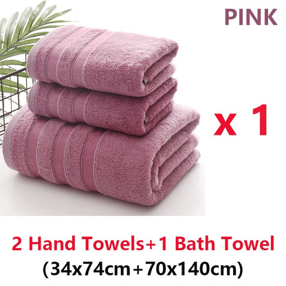 Bamboo Fiber Bath Towels Set