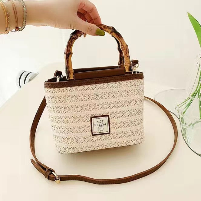 Straw Small Handbag