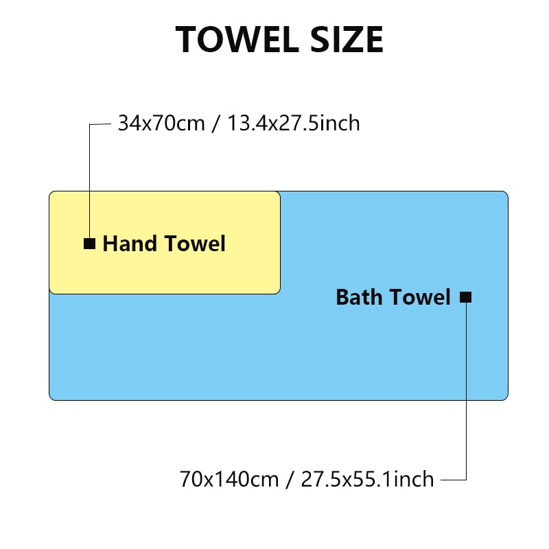 Bamboo Fiber Bath Towels Set