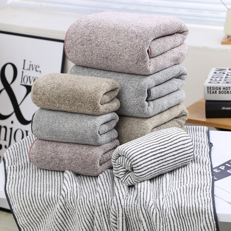 Fiber Bath Towels Set