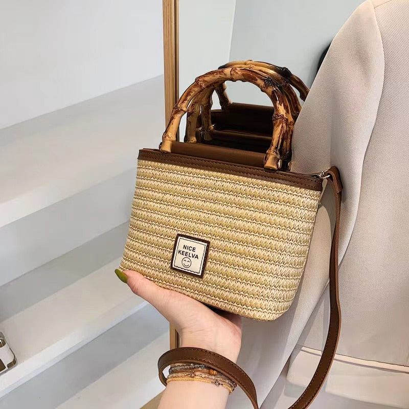 Straw Small Handbag