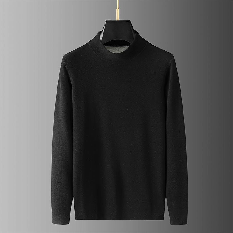 Winter Stand Neck Pullover T Shirts for Men's